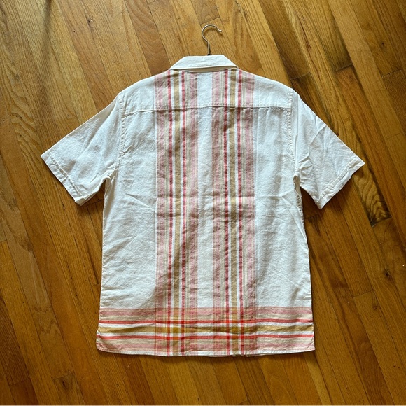 NWT Dockers Short Sleeve Striped Button Down Shirt - Picture 5 of 5